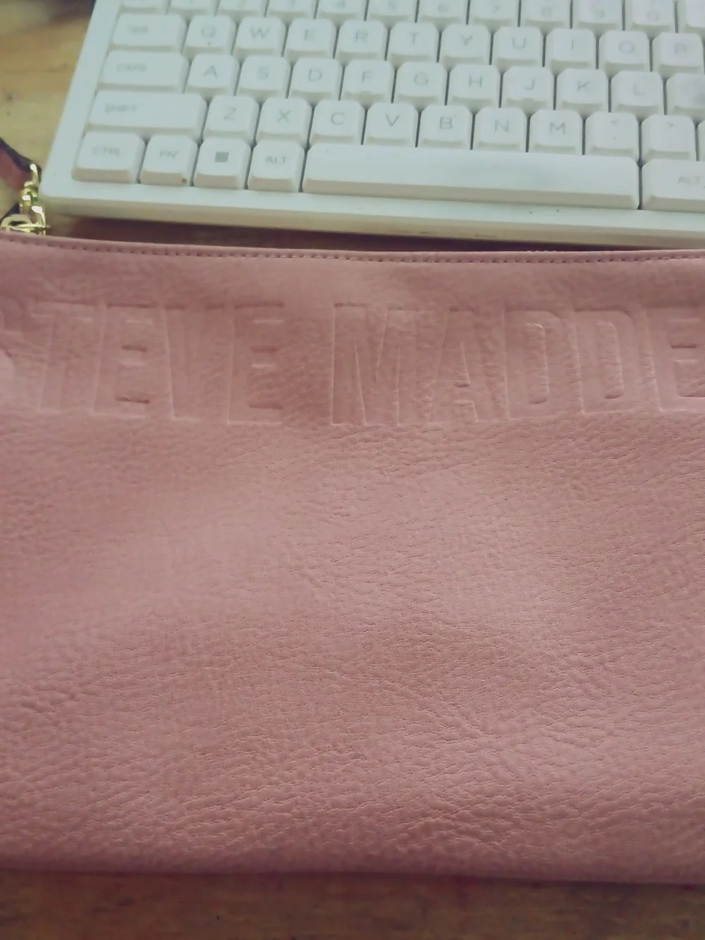 Steve Madden Blush Pink Wristlet Clutch
